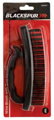 Blackspur Wire Brush With Grip Handle Blackspur Wire Brush With Grip Handle